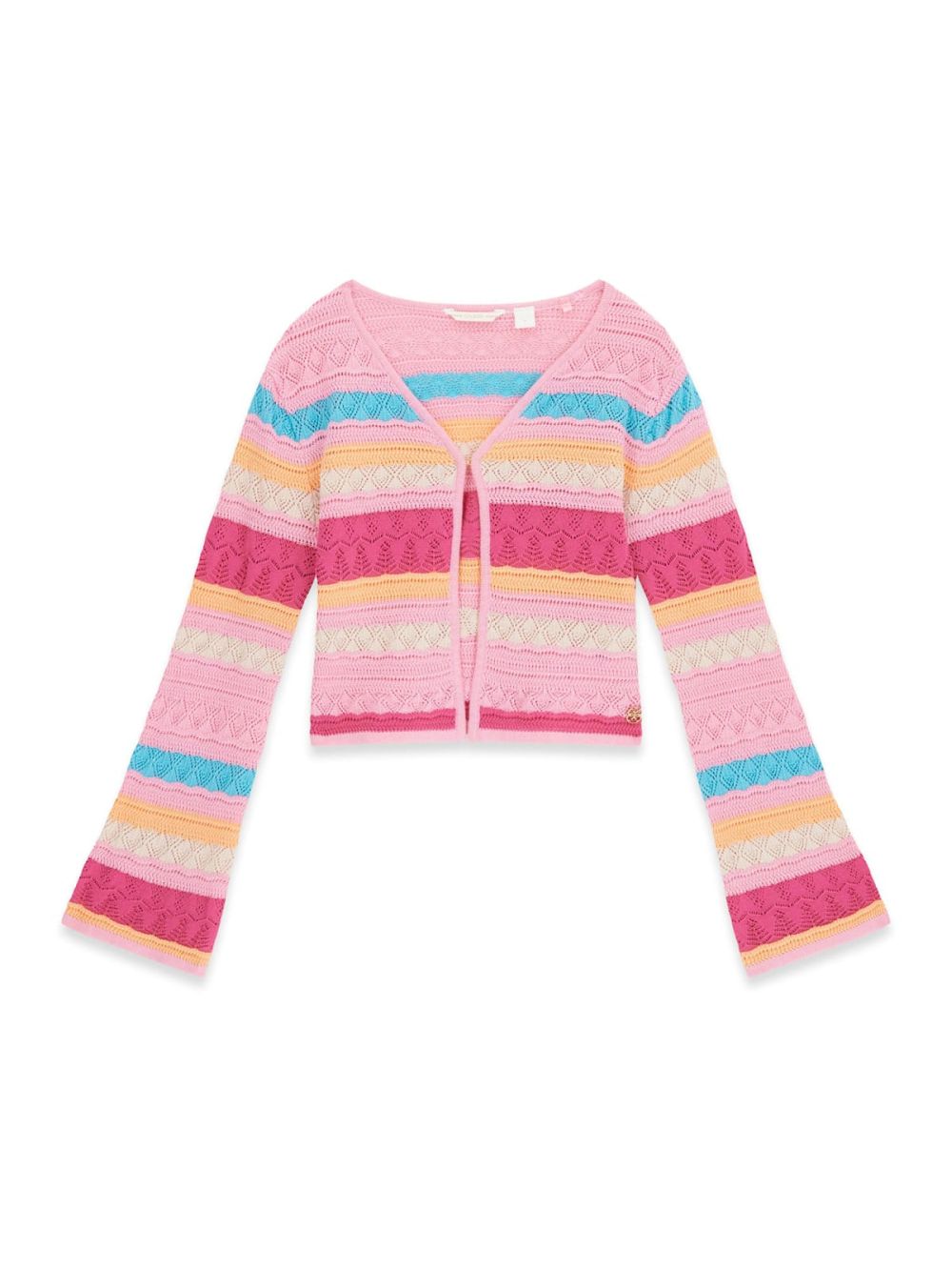 Cardigan Guess all'uncinetto Bambina - Multicolore