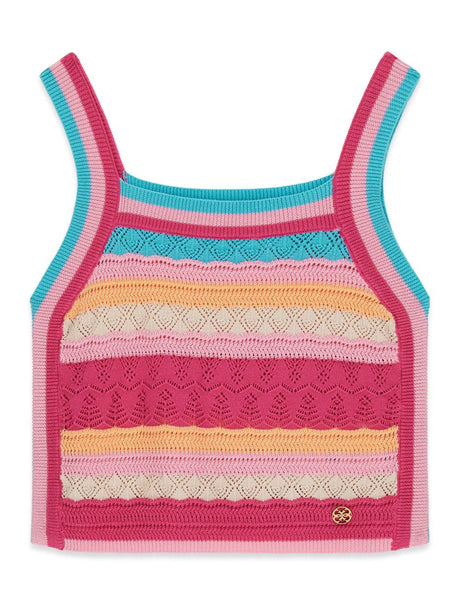 Top Guess all'uncinetto Bambina - Multicolore