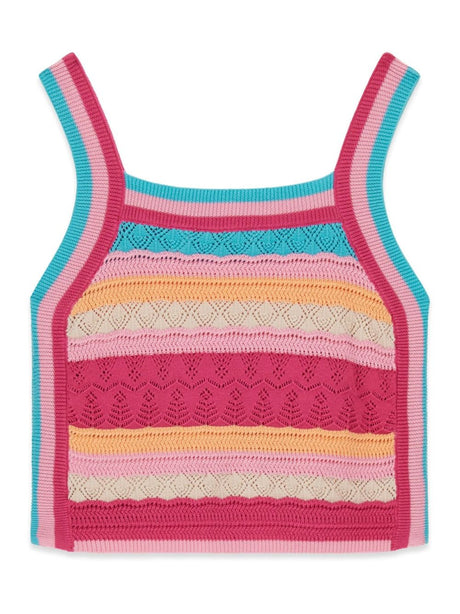 Top Guess all'uncinetto Bambina - Multicolore