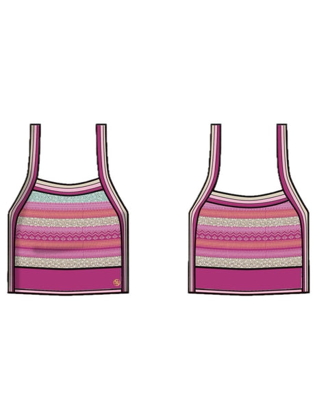 Top Guess all'uncinetto Bambina - Multicolore