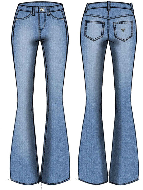 Pantalone Guess STRETCH FLARE FIT Bambina - Denim