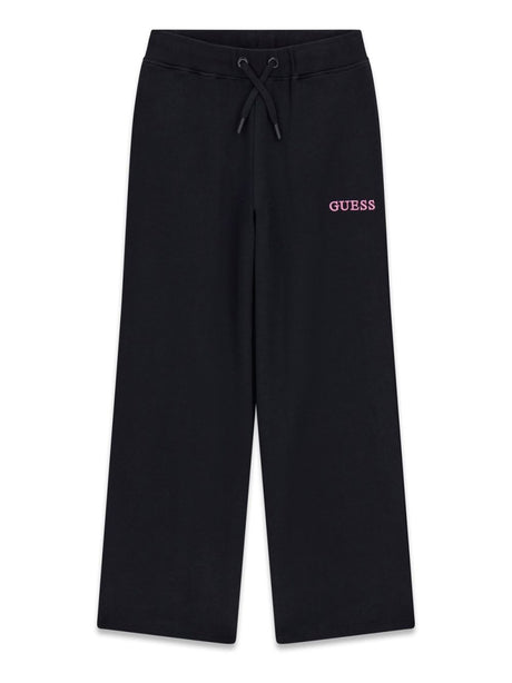 Pantalone Guess FRENCH TERRY PALAZZO Bambina - Nero