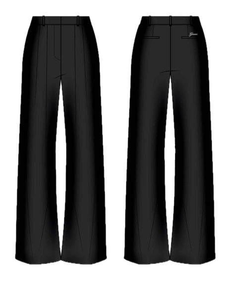 Pantalone Guess TWILL PALAZZO CEREMONY Bambina - Nero