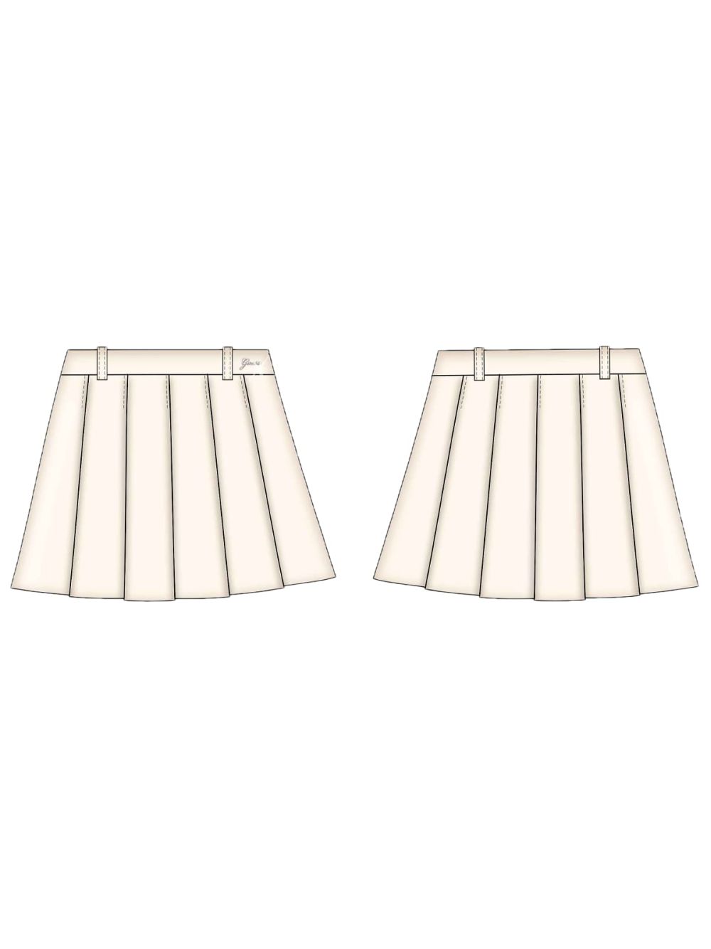 Gonna Guess PUNTO MILANO MIDI Bambina - Avorio