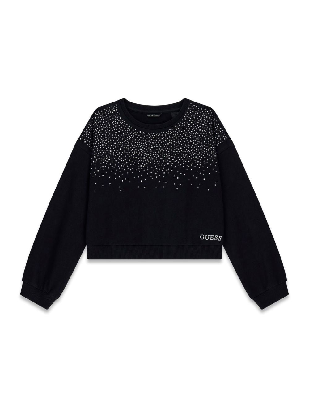 Felpa Guess LS ACTIVE W/ZIP Bambina - Nero