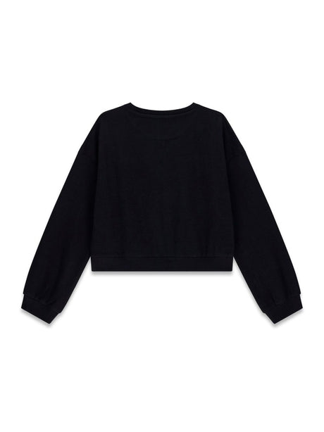 Felpa Guess LS ACTIVE W/ZIP Bambina - Nero