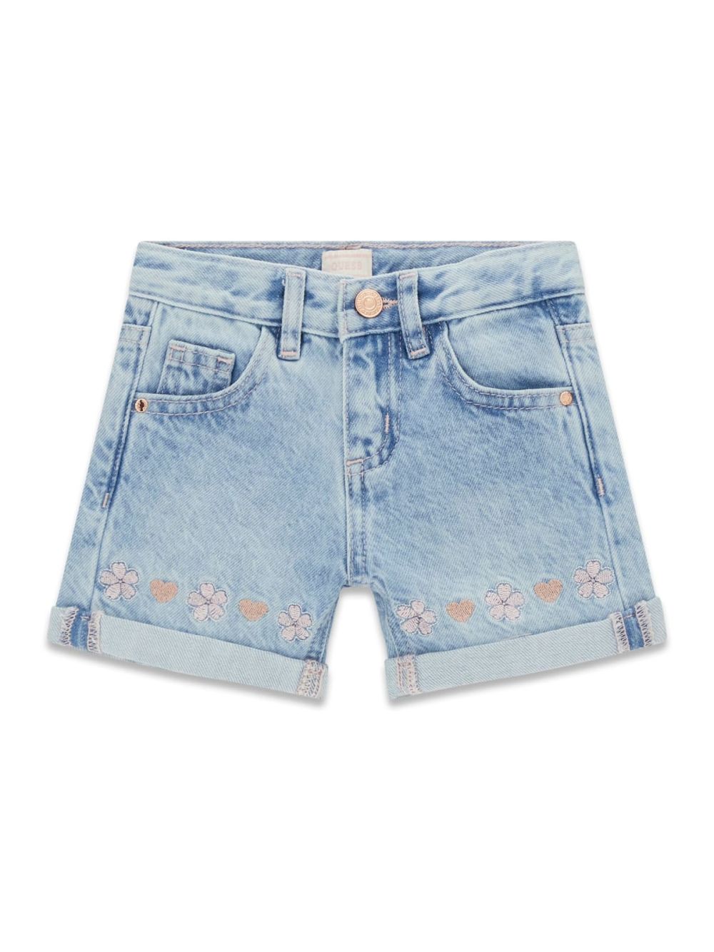 Shorts Guess ricamati Bambina - Denim