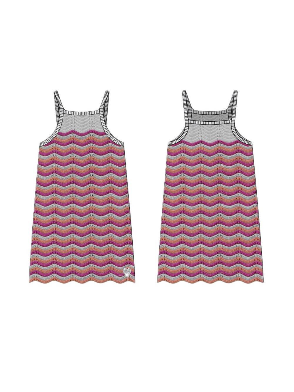 Vestito Guess mini all'uncinetto Bambina - Multicolore