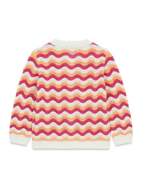 Cardigan Guess all'uncinetto Bambina - Multicolore