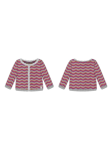 Cardigan Guess all'uncinetto Bambina - Multicolore