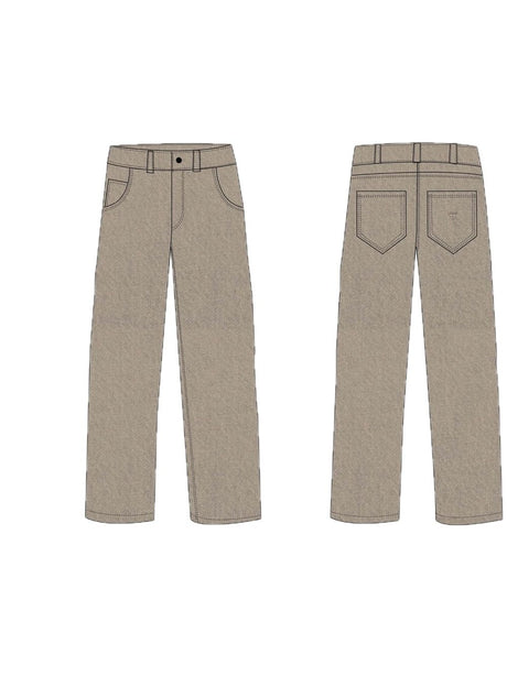 Pantalone Guess STR BULL DENIM REGULAR Straight Bambino - Marrone