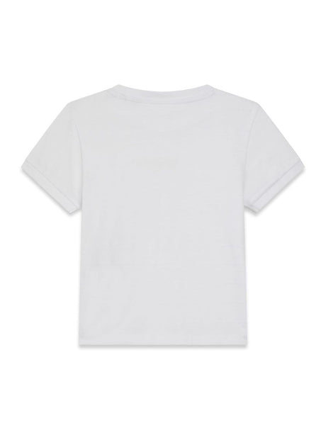 T-shirt Guess GMT DYE JACQ JERSEY Bambino - Bianco