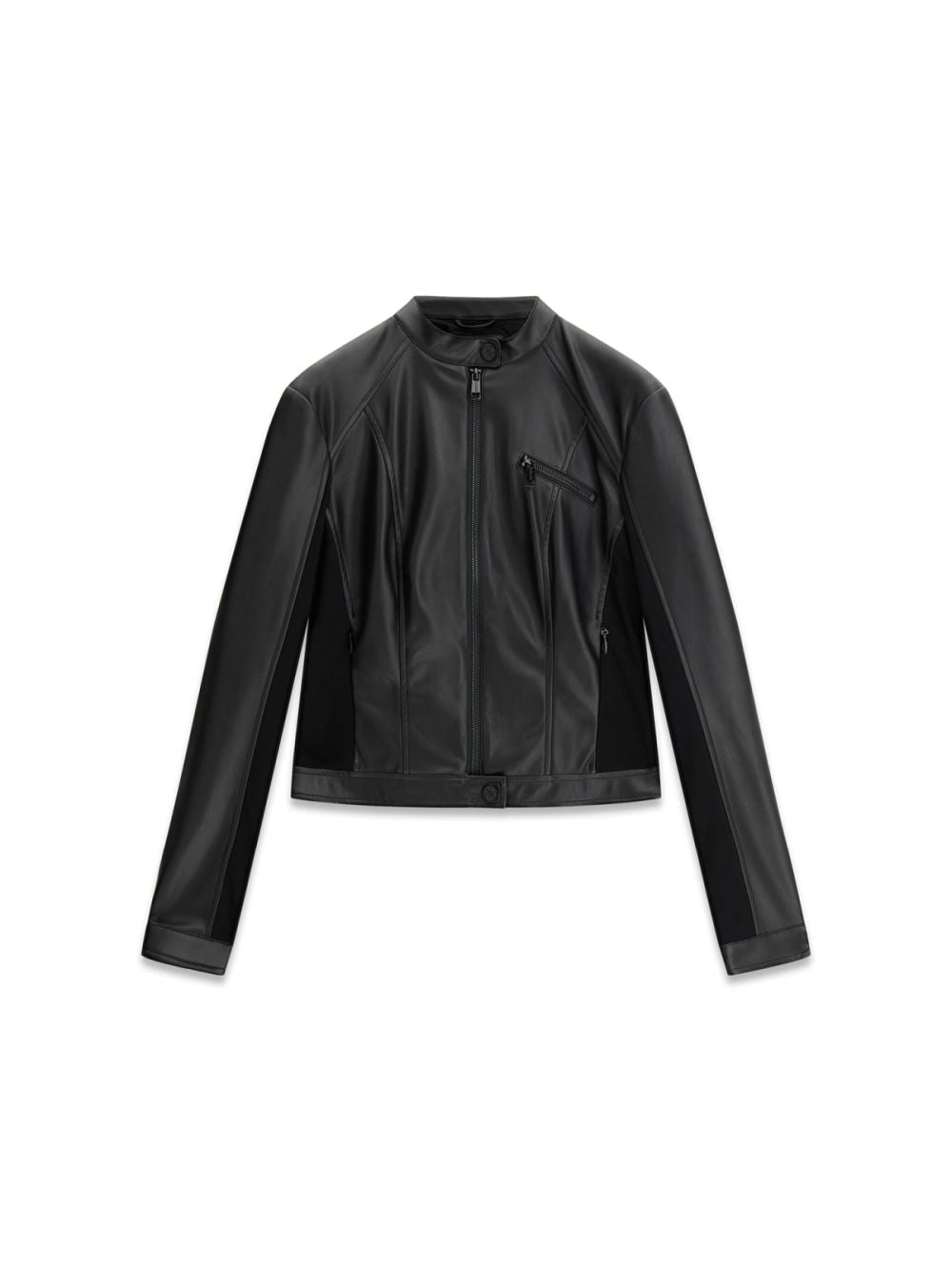 Giubbotto Guess NEW FIAMMETTA biker in finta pelle Donna - Nero