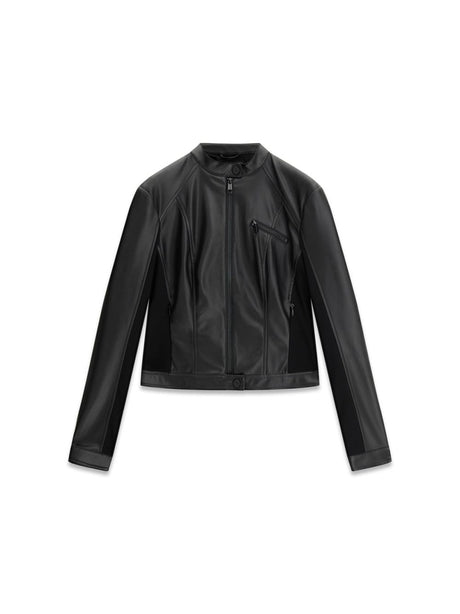 Giubbotto Guess NEW FIAMMETTA biker in finta pelle Donna - Nero