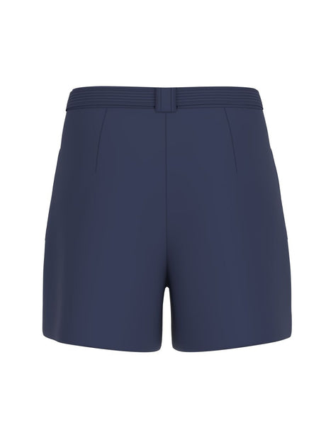 Shorts Guess NEW VALENTINA vestibilità ampia in crepon Donna - Navy