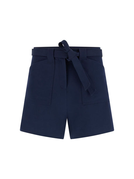 Shorts Guess NEW VALENTINA vestibilità ampia in crepon Donna - Navy