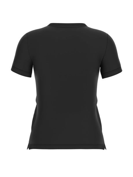 T-shirt Guess vestibilità slim con logo Donna - Nero