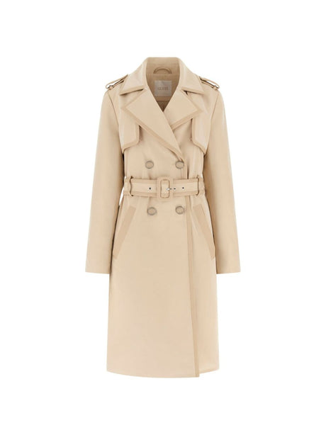 Giubbotto Guess JENNY PU DETAILS TRENCH Donna - Beige