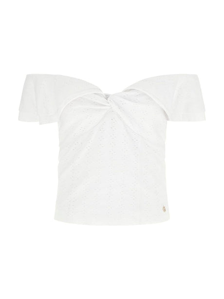 Canottiera Guess OFF SHOULDER TEODOLINDA TOP Donna - Bianco