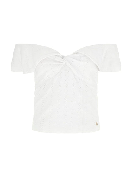 Canottiera Guess OFF SHOULDER TEODOLINDA TOP Donna - Bianco