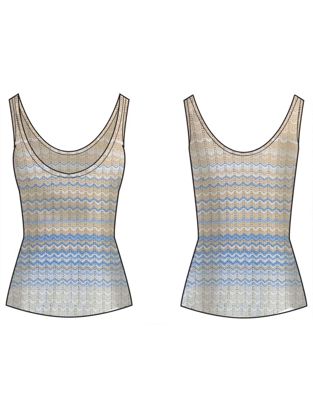 Maglia Guess SL ROSALYN Donna - Multicolore