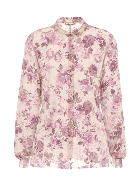 Camicia Guess LS CLOUIS a stampa floreale Donna - Rosa