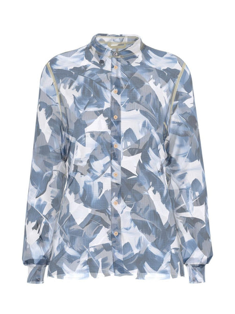 Camicia Guess LS CLOUIS a stampa floreale Donna - Blu