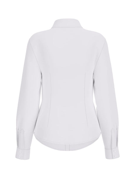 Camicia Guess LS EMILY SHIRRED POPLIN Donna - Bianco