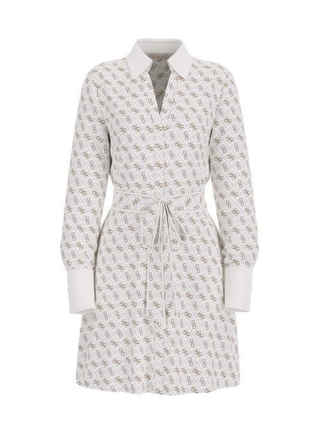 Vestito Guess LS BLERTA CHEMISIER Donna - Beige