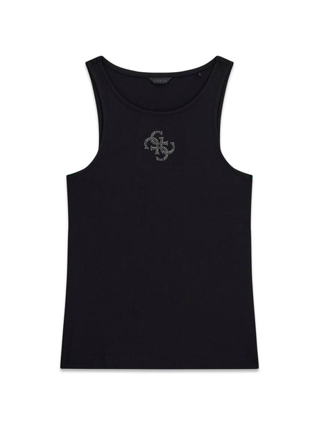 Canottiera Guess SL ROUND NK GUENDALINA TOP Donna - Nero