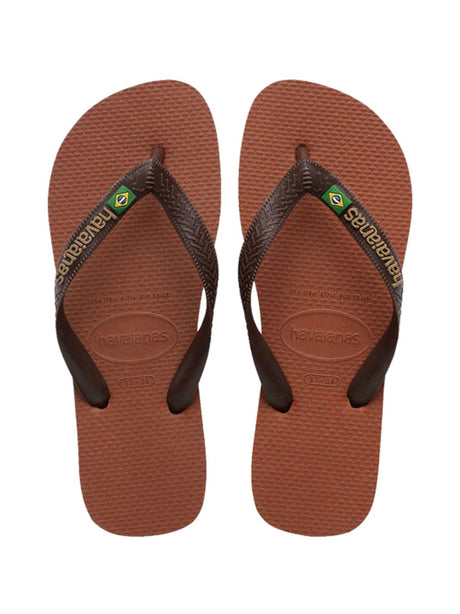 Infradito Havaianas BRASIL LOGO Uomo - Marrone