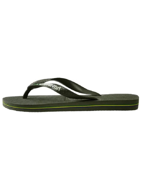 Infradito Havaianas BRASIL LOGO Uomo - Oliva
