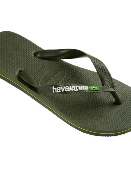 Infradito Havaianas BRASIL LOGO Uomo - Oliva