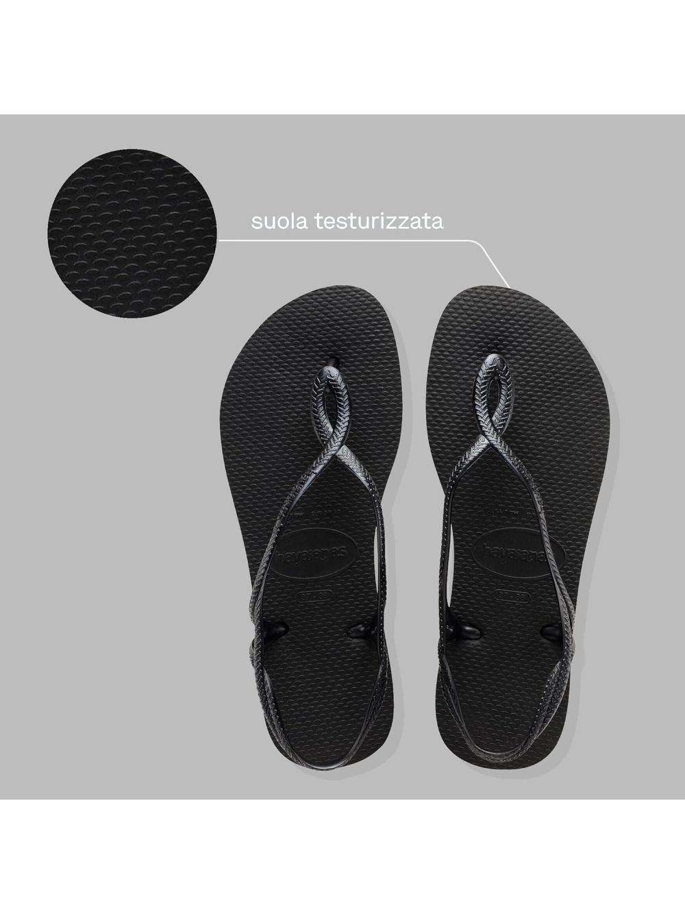 Infradito Havaianas LUNA Unisex - Nero