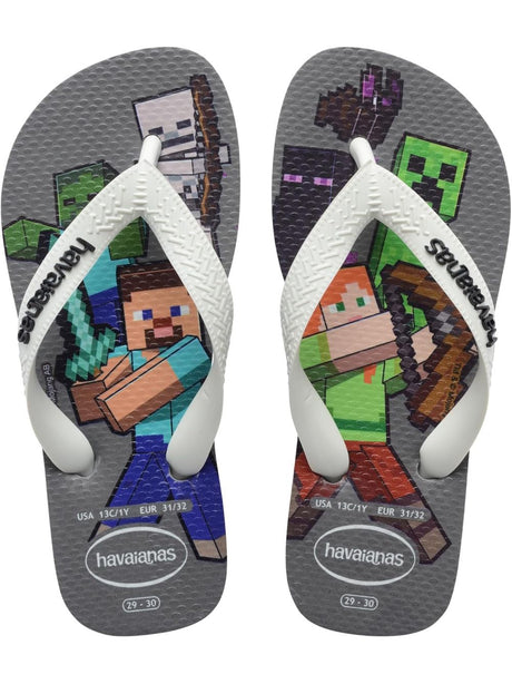 Infradito Havaianas KIDS MINECRAFT Unisex Bambino - Grigio