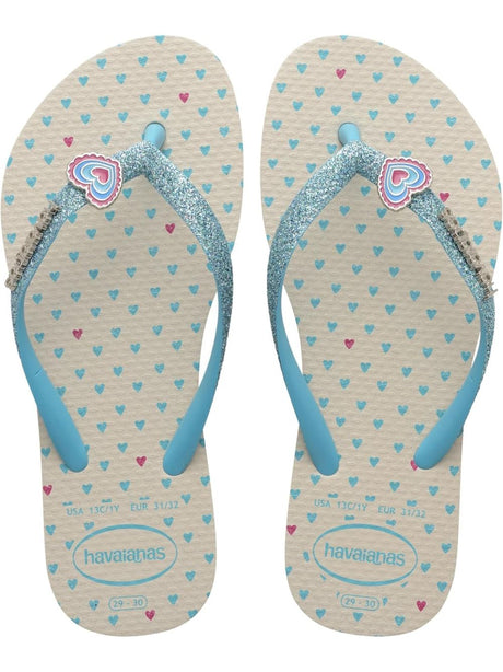 Infradito Havaianas KIDS SLIM GLITTER TRENDY Unisex Bambino - Beige