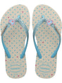Infradito Havaianas KIDS SLIM GLITTER TRENDY Unisex Bambino - Beige
