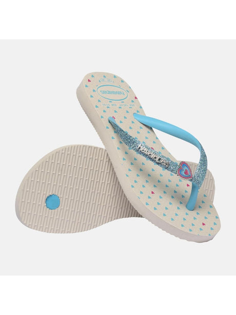 Infradito Havaianas KIDS SLIM GLITTER TRENDY Unisex Bambino - Beige