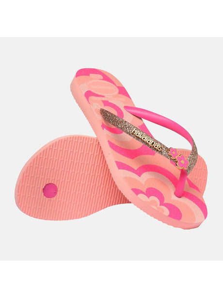 Infradito Havaianas KIDS SLIM GLITTER TRENDY Unisex Bambino - Rosa