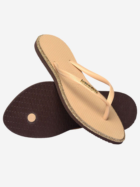 Infradito Havaianas SLIM POINT GLITTER Donna - Marrone