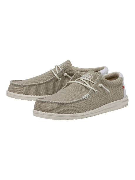 Scarpe in Tela Hey Dude WALLY BRAIDED Uomo - Bianco