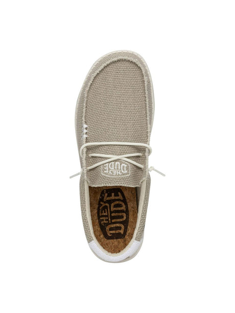 Scarpe in Tela Hey Dude WALLY BRAIDED Uomo - Bianco