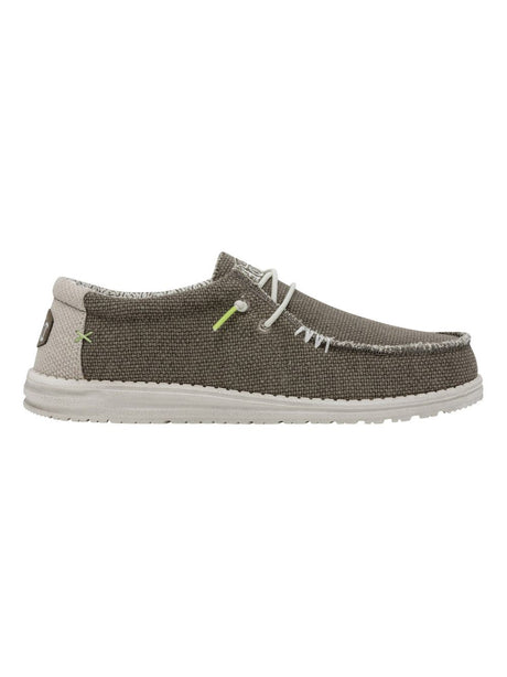 Scarpe in Tela Hey Dude WALLY BRAIDED Uomo - Avorio