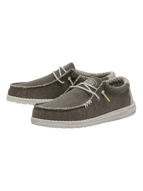 Scarpe in Tela Hey Dude WALLY BRAIDED Uomo - Avorio