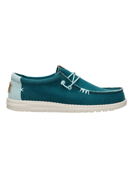 Scarpe in Tela Hey Dude WALLY BRAIDED Uomo - Turchese