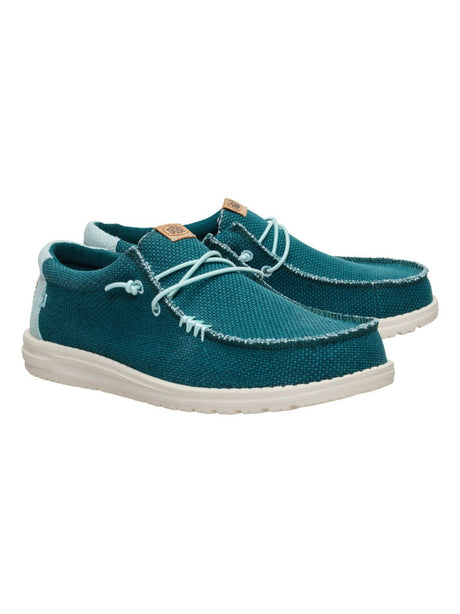 Scarpe in Tela Hey Dude WALLY BRAIDED Uomo - Turchese