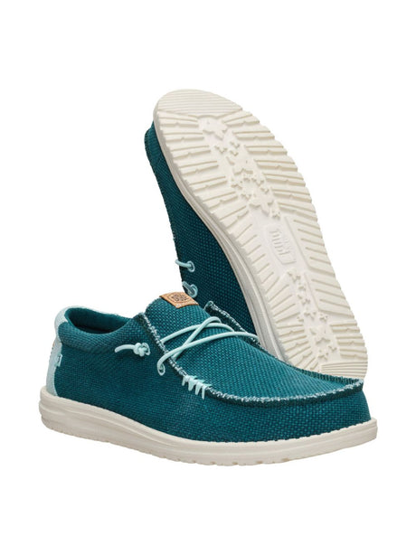 Scarpe in Tela Hey Dude WALLY BRAIDED Uomo - Turchese