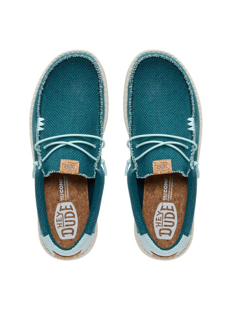 Scarpe in Tela Hey Dude WALLY BRAIDED Uomo - Turchese