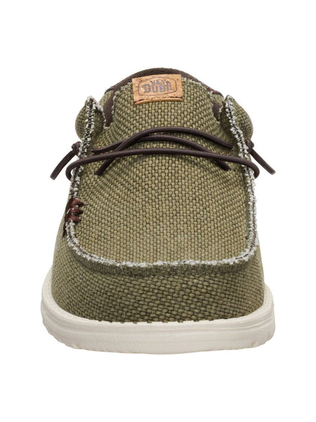 Scarpe in Tela Hey Dude WALLY BRAIDED Uomo - Oliva