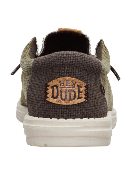 Scarpe in Tela Hey Dude WALLY BRAIDED Uomo - Oliva